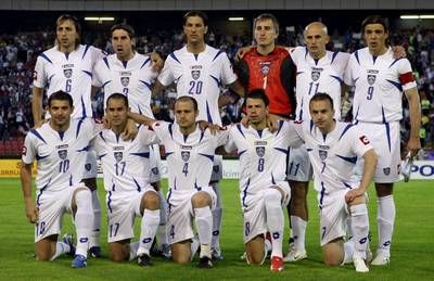 منتخب صربيا والجبل الاسود في مباراته الاخيرة 