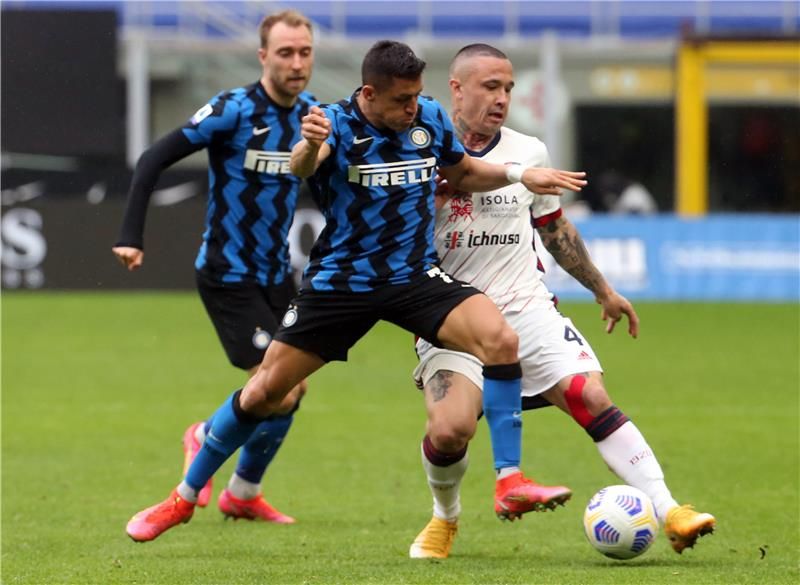 من مباراة إنتر ميلان وكالياري