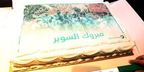 من احتفال الاتحاد السعودي بفريق الوحدات