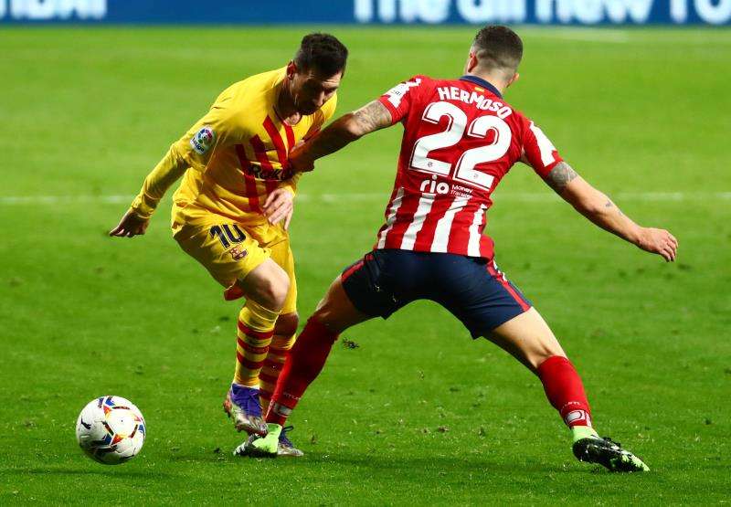 من مباراة سابقة بين برشلونة وأتلتيكو