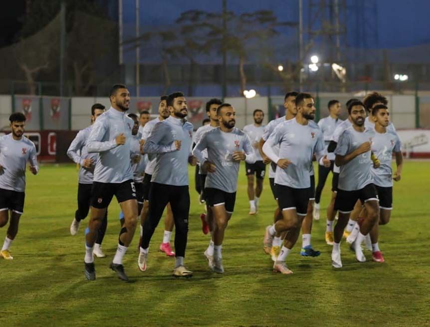جانب من مران الأهلي اليوم