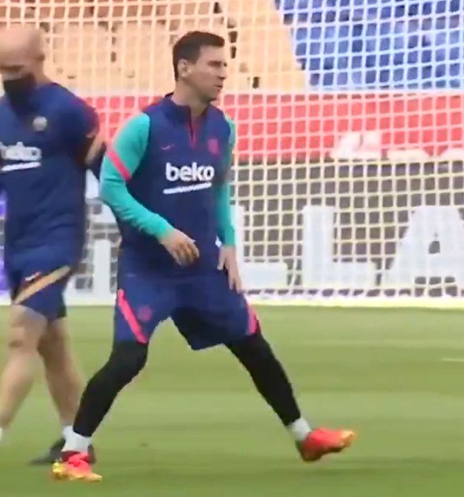من مران برشلونة