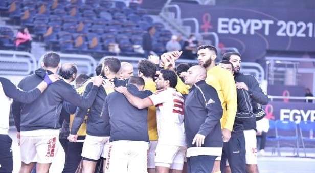 لاعبو الزمالك لكرة اليد