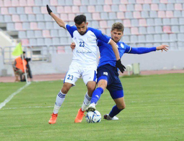 من مباراة الرمثا وشباب العقبة