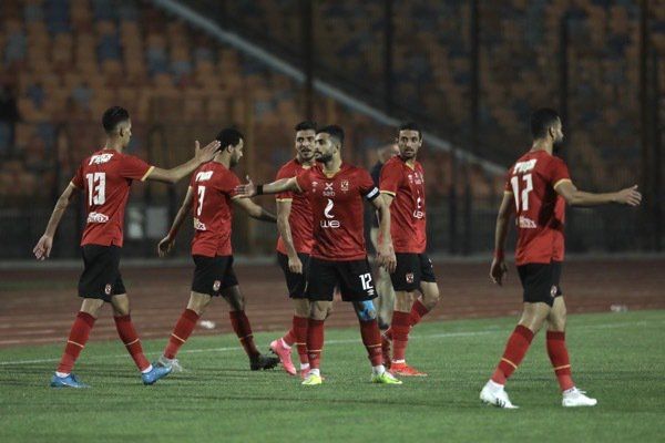 فرحة لاعبي الأهلي 