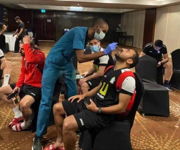 من فحوصات لاعبي الوحدات