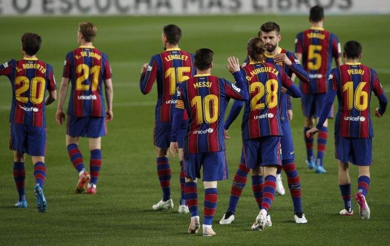 بيكيه خلال مواجهة خيتافي