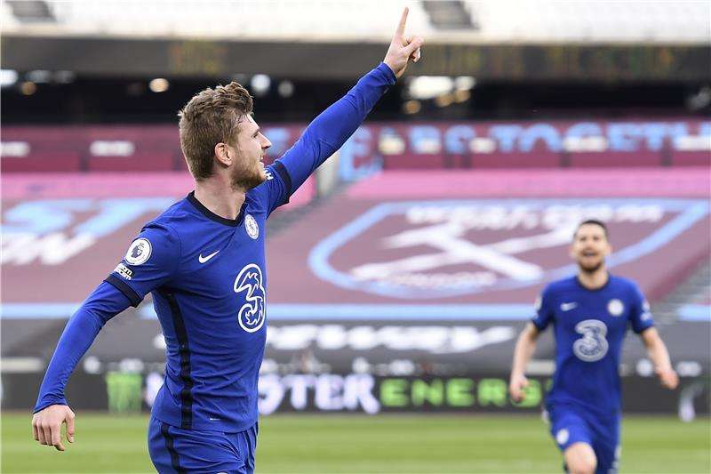 فيرنر يحتفل بهدفه