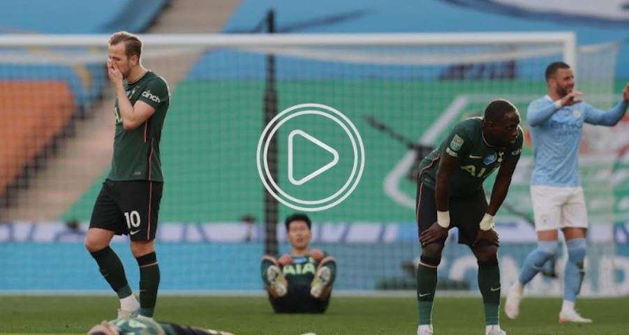 من مباراة توتنهام والسيتي