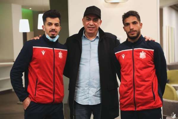 الشامخ وبودبوس مع رئيس النادي