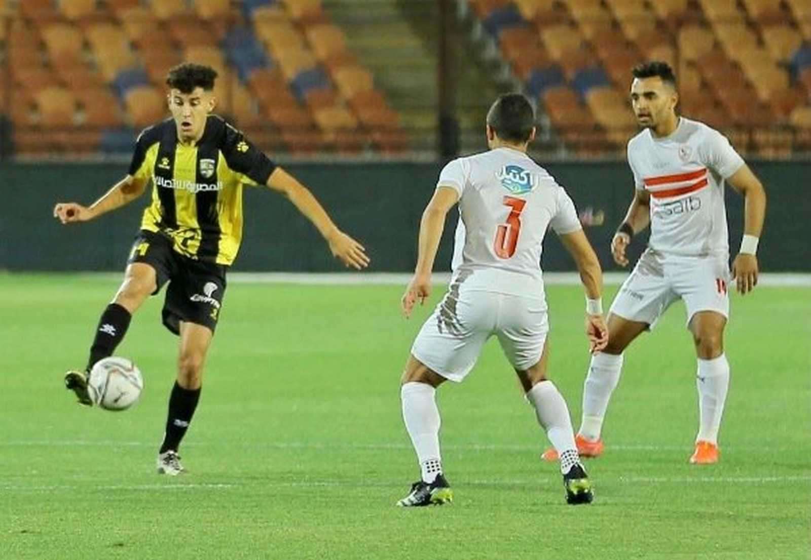 جانب من لقاء الزمالك والمقالون العرب