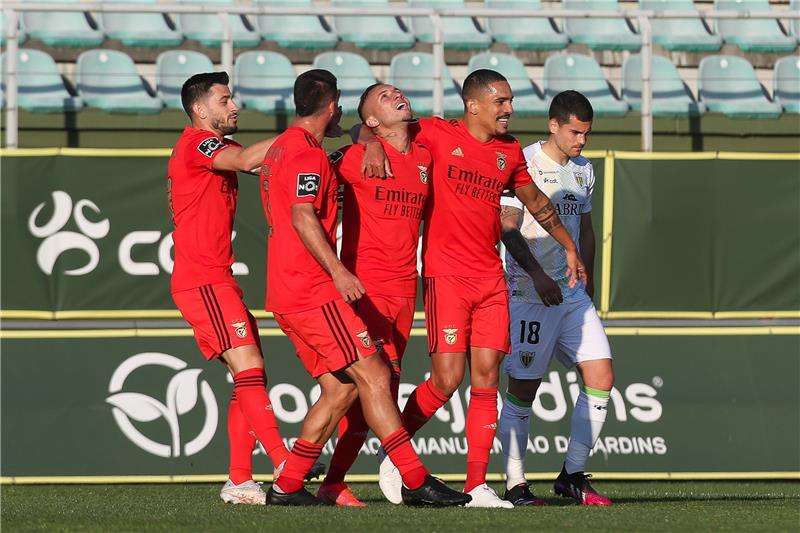 فرحة لاعبي بنفيكا