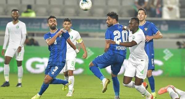 من مباراة المنتخب الكويتي