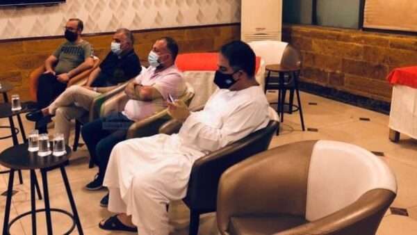 من لقاء الحوامدة بلاعبي الوحدات