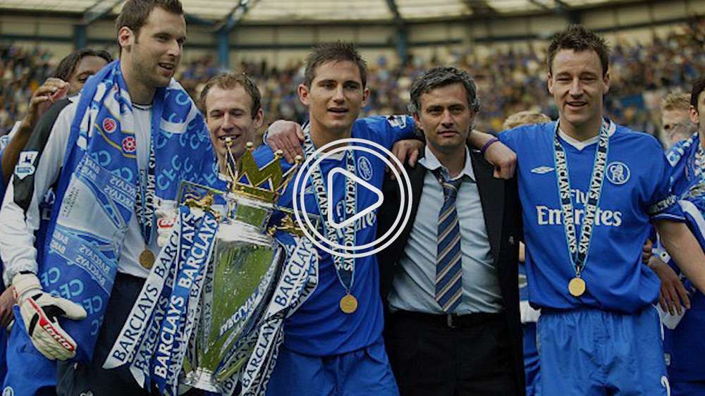 مورينيو مع لاعبي تشيلسي