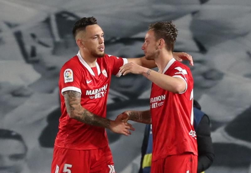 راكيتيتش بعد تسجيل الركلة