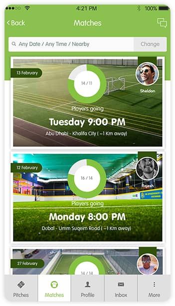 تطبيق ملاعب