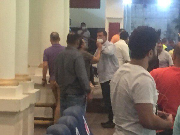 من مقصورة ستاد الإسكندرية