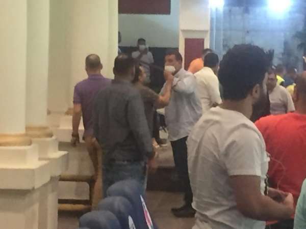 من مقصورة ستاد الإسكندرية