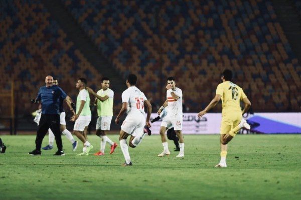 فرحة لاعبي الزمالك