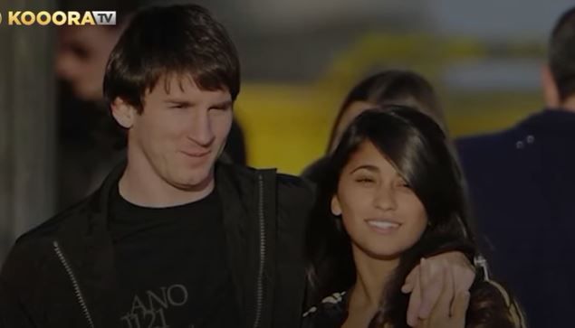 ميسي وزوجته