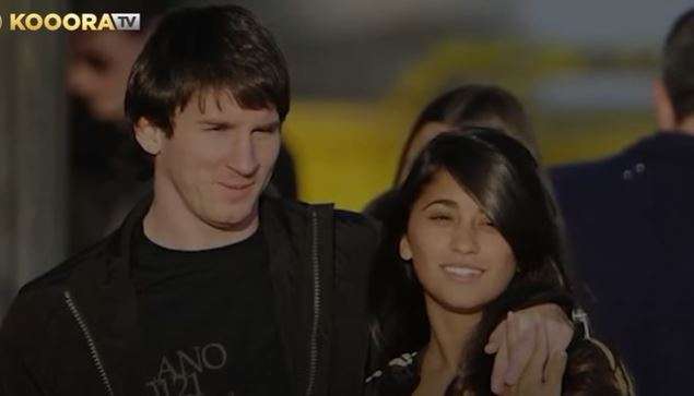 ميسي وزوجته