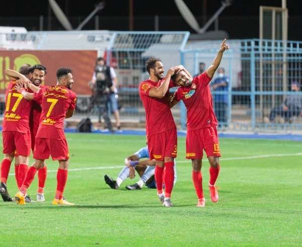 فرحة لاعبي ضمك