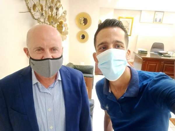 هاشم حيدر ومراسل كووورة