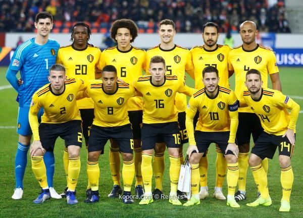 لاعبو المنتخب البلجيكي
