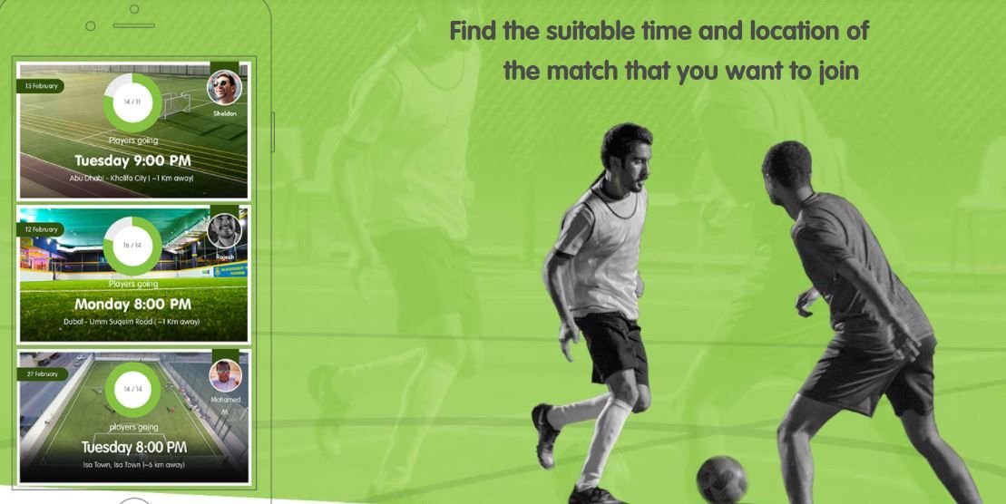 من تطبيق ملاعب