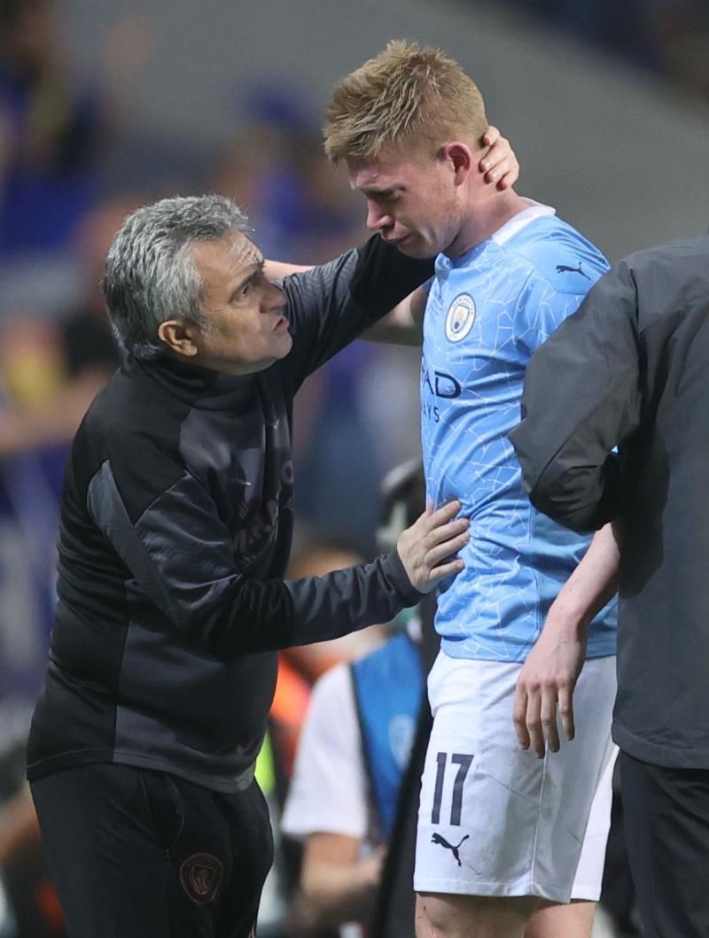 دي بروين بعد الإصابة