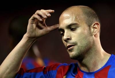 جابري بزي ناديه السابق برشلونة الاسباني