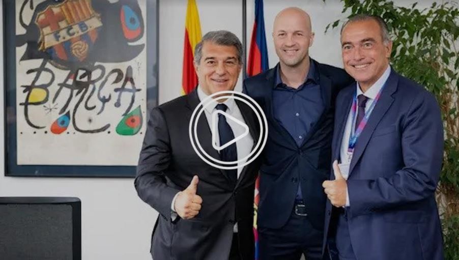 لابورتا مع نجل كرويف