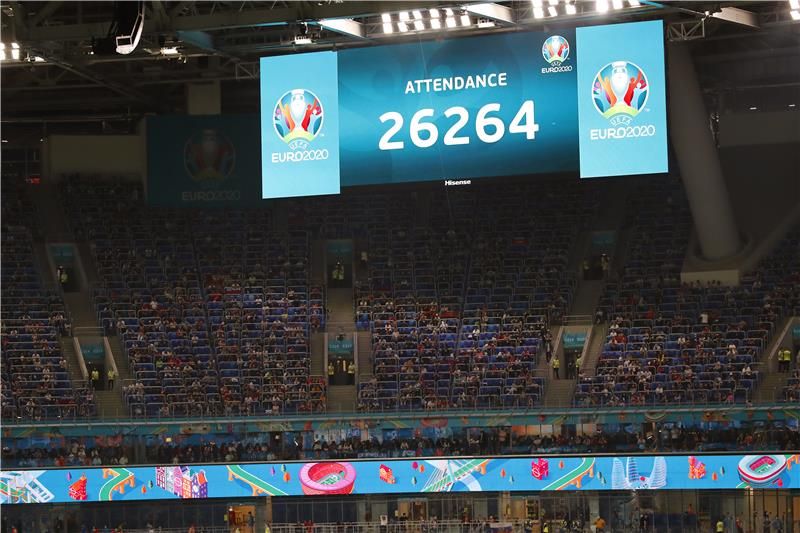 عدد الحضور في إحدى مباريات اليورو