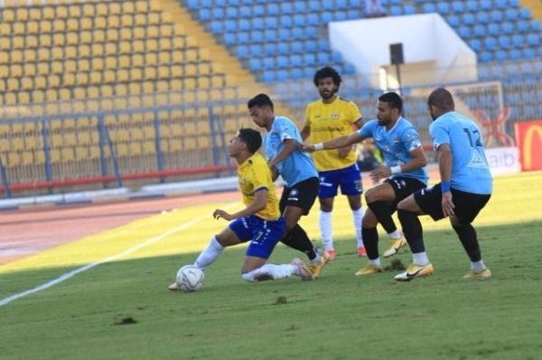 جانب من مباراة الإسماعيلي وغزل المحلة