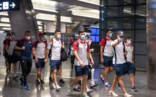 من وصول المنتخب الفلسطيني