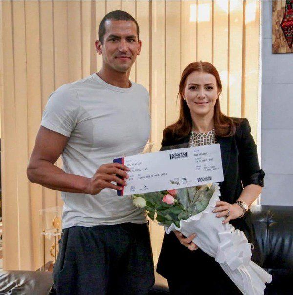 من استقبال وزيرة الرياضة سهام العيادي للبطل أسامة الملولي