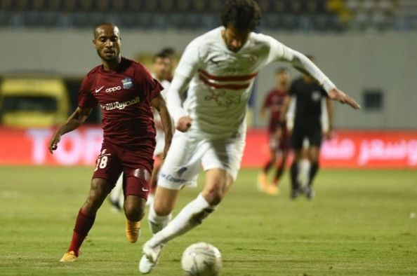 من لقاء سابق بين الزمالك والمقاصة