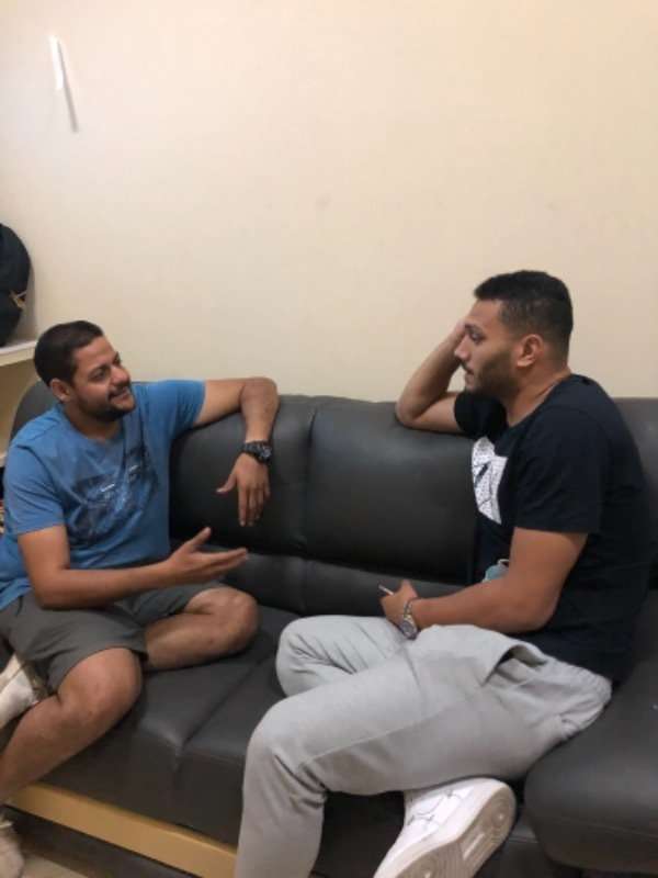 عمر صلاح مع مراسل كووورة 