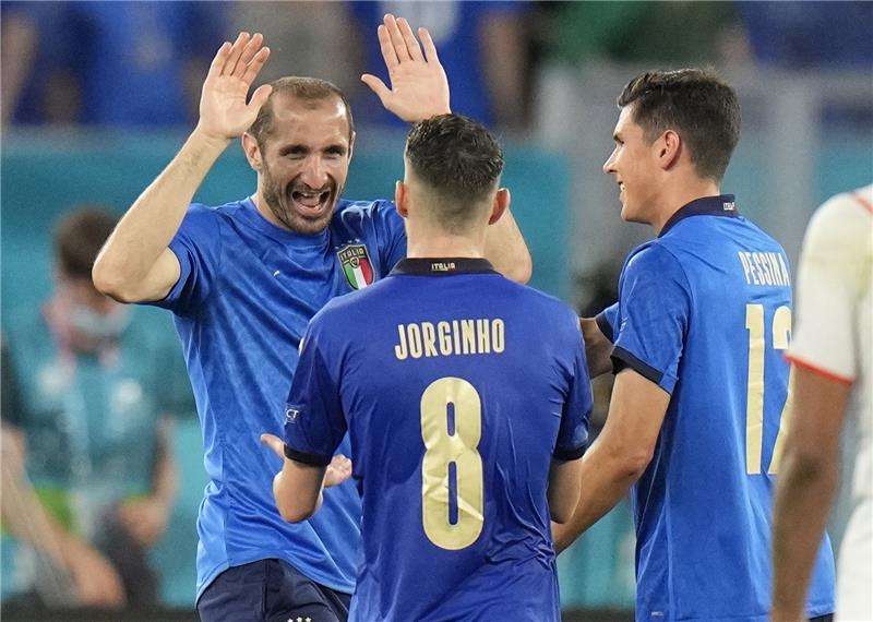 لاعبو المنتخب الإيطالي