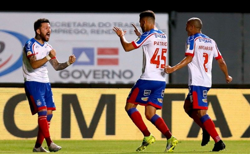 فرحة لاعبي باهيا