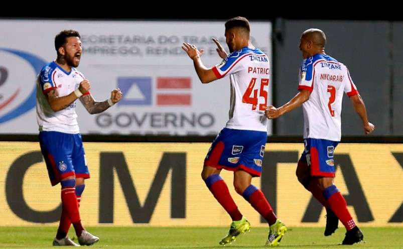 فرحة لاعبي باهيا