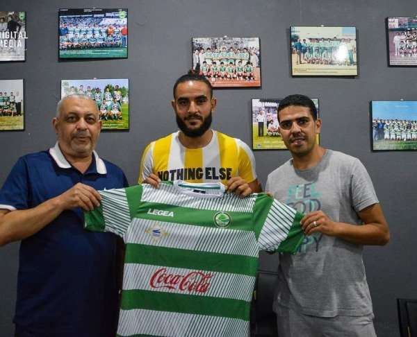 غيث الصغير مع رئيس النادي عادل الدعداع