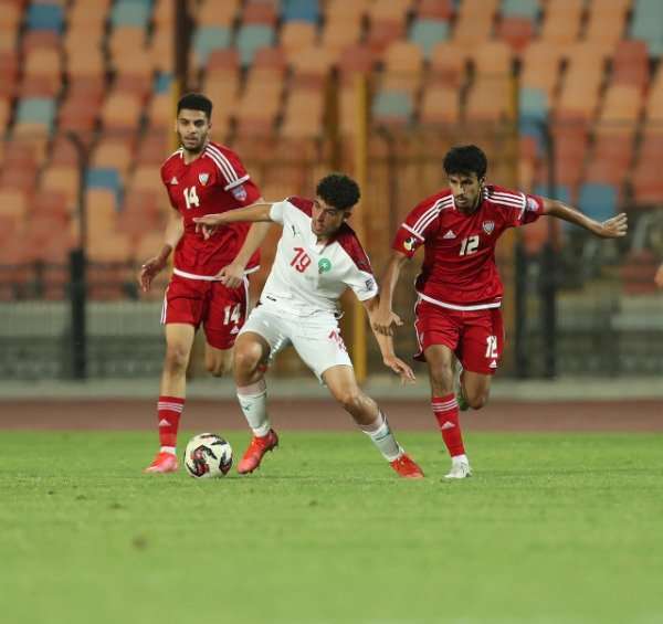 من مباراة المغرب والإمارات
