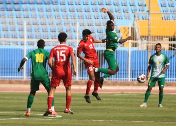 من مباراة العراق والسنغال