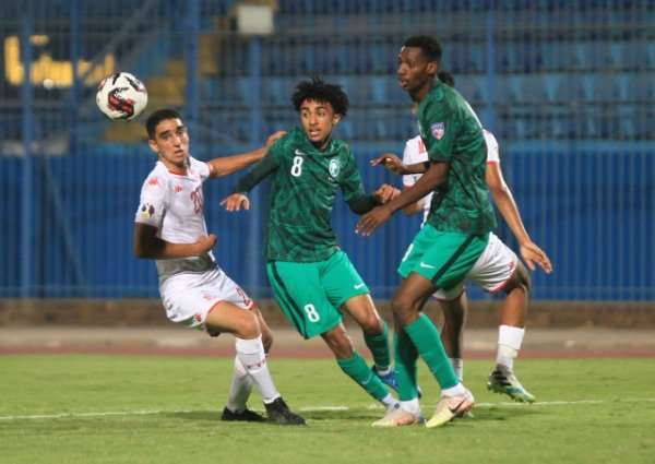 من مباراة تونس والسعودية