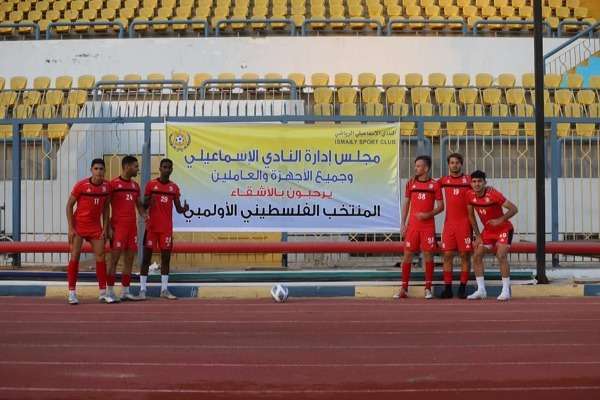 من لقاء أولمبي فلسطين والاسماعيلي 