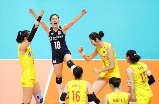 لاعبات منتخب الصين للطائرة