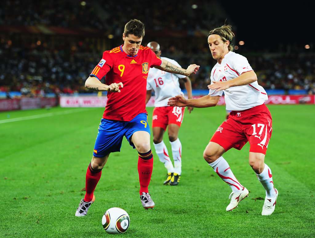من مباراة سابقة بين إسبانيا وسويسرا