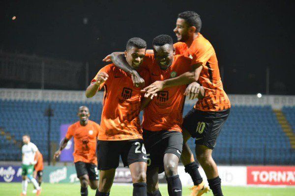 فرحة لاعبي البنك الأهلي